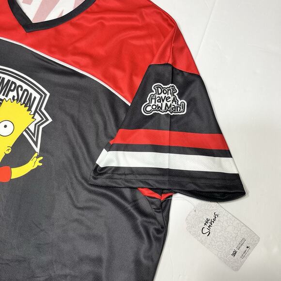 Simpson’s Men’s Graphic Bart Simpson Soccer Jersey, 2XL - Picture 4 of 13